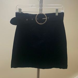 Zara black corduroy skirt